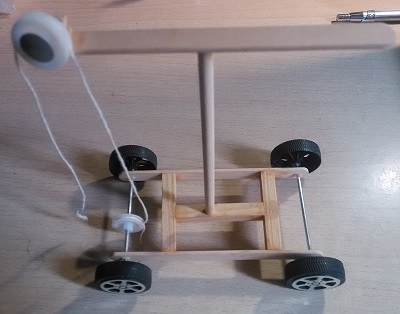 A toy car used for 'support teaching program' in Yunnan